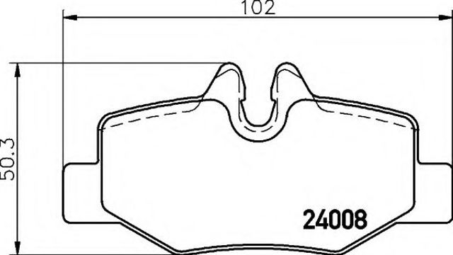 8DB355010661 HELLA Колодки тормозные задние дисковые купить в Павлоград