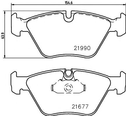 Тормозные колодки 8DB355010711 HELLA