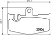 Колодки на тормоз задний дисковый 8DB355011661 HELLA