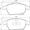 Колодки передние 8DB355011811 HELLA