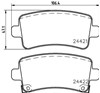 Задние дисковые колодки 8DB355012991 HELLA