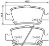 Колодки на тормоз задний дисковый 8DB355013571 HELLA