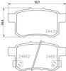 Колодки на тормоз задний дисковый 8DB355013631 HELLA