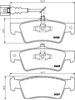 Задние тормозные колодки 8DB355013841 HELLA