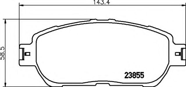 Колодки тормозные дисковые комплект 8DB355014441 HELLA