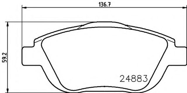 Колодки 8DB355014551 HELLA
