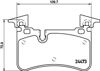 Задние дисковые колодки 8DB355014811 HELLA