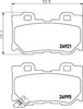 Колодки на тормоз задний дисковый 8DB355015421 HELLA