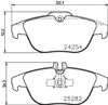 Задние дисковые колодки 8DB355016281 HELLA