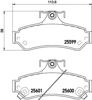 Комплект задних колодок 8DB355020531 HELLA