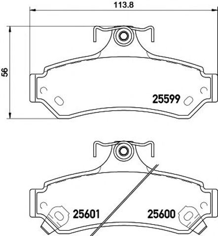 Колодки гальмівні 8DB355020531