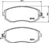 Тормозные колодки 8DB355020891 HELLA