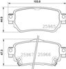 Комплект задних колодок 8DB355021491 HELLA