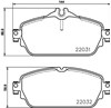 Передние тормозные колодки 8DB355021551 HELLA