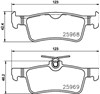 Колодки на тормоз задний дисковый 8DB355021701 HELLA