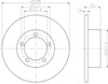 Диск тормозной передний 8DD355101591 HELLA