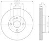 Передний тормозной диск 8DD355103181 HELLA