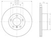 Тормоз дисковый передний 8DD355104591 HELLA