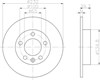 Диск тормозной задний 8DD355105411 HELLA