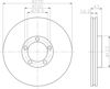 Диск тормозной передний 8DD355105641 HELLA