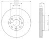 Передний тормозной диск 8DD355106051 HELLA