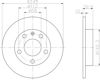 Диск тормозной задний 8DD355107541 HELLA