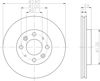 Передний тормозной диск 8DD355108151 HELLA