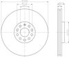 Диск тормозной передний 8DD355109541 HELLA