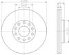 Диск тормозной передний 8DD355109621 HELLA