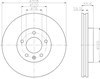 Диск тормозной передний 8DD355109661 HELLA