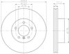 Передний тормозной диск 8DD355109921 HELLA