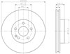 Передний тормозной диск 8DD355110071 HELLA