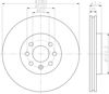 Передний тормозной диск 8DD355110741 HELLA