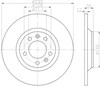 Задний дисковый тормоз 8DD355110801 HELLA