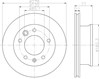 Диск тормозной передний 8DD355111001 HELLA