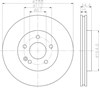 Диск тормозной передний 8DD355111081 HELLA