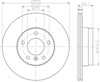 Задний тормозной диск 8DD355111281 HELLA