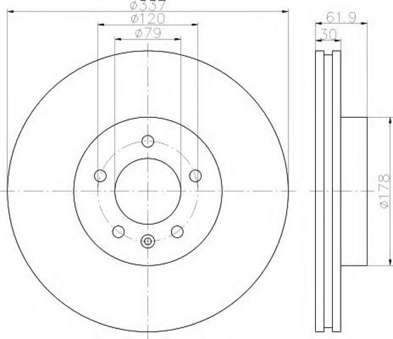 Ротор тормозной 8DD355111481 HELLA