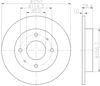 Задний тормозной диск 8DD355111531 HELLA