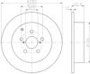 Диск тормозной задний 8DD355111671 HELLA