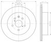 Задний тормозной диск 8DD355112881 HELLA