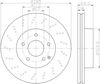 Диск тормозной передний 8DD355114391 HELLA