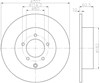 Задний тормозной диск 8DD355115491 HELLA