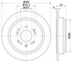 Дисковый тормоз 8DD355116111 HELLA