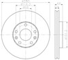 Тормоз дисковый передний 8DD355116151 HELLA