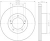 Диск тормозной передний 8DD355116551 HELLA