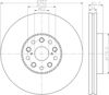 Передний тормозной диск 8DD355116911 HELLA