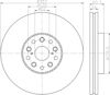 Передний тормозной диск 8DD355116921 HELLA