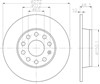 Задний тормозной диск 8DD355116971 HELLA