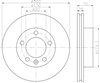 Ротор тормозной 8DD355117121 HELLA